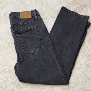 Denim Forum Women's Black Straight Leg Jeans